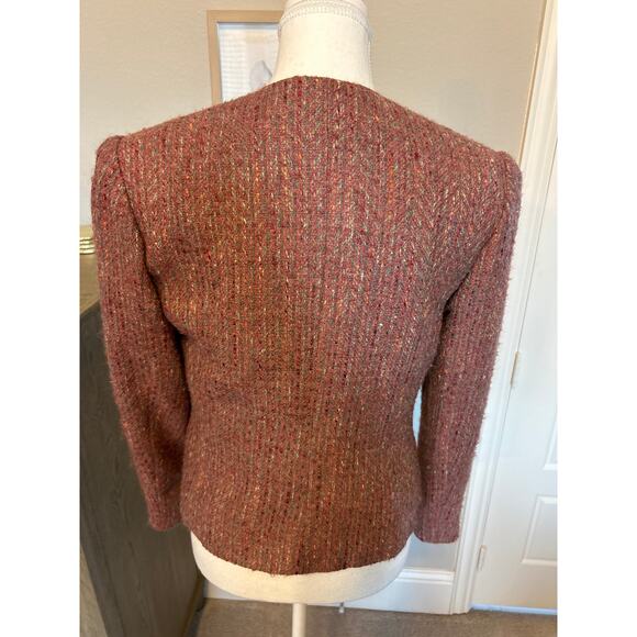 lombardi inc | Vintage Tweed Heathered Mauve Mohair Woolblend Blazer | 6 - Picture 10 of 12